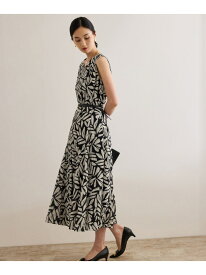 【SALE／30%OFF】【DEVEAUX(デヴォー)】Aラインフレアワンピース/洗える ROPE' ロペ ワンピース・ドレス ワンピース ブラック グリーン【RBA_E】【送料無料】[Rakuten Fashion]