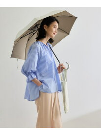 【SALE／70%OFF】【晴雨兼用・高機能】2段式開閉 折りたたみバンブーパラソル【UVカット/遮光・遮熱・防水効果】 ROPE' ロペ ファッション雑貨 折りたたみ傘 ブルー ピンク ホワイト ブラック【RBA_E】【送料無料】[Rakuten Fashion]