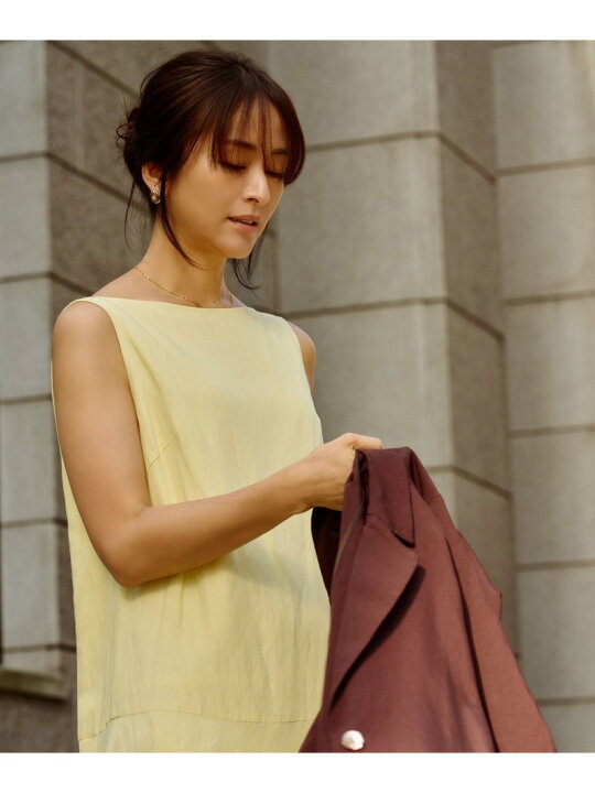 楽天市場】【SALE／50%OFF】レーヨンリネン スラッシュドネック