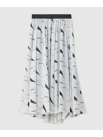 【SALE／70%OFF】プリントギャザーフレアスカート/セットアップ対応 ROPE' ロペ スカート その他のスカート ベージュ レッド グレー【RBA_E】【送料無料】[Rakuten Fashion]