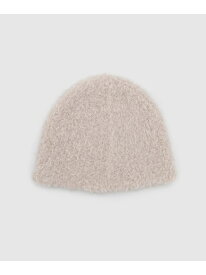 【SALE／50%OFF】シャギーニット帽 ROPE' ロペ 帽子 ニット帽・ビーニー ブラック ベージュ【RBA_E】【送料無料】[Rakuten Fashion]