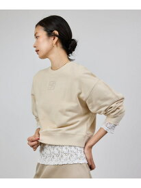 【SALE／50%OFF】アナグラム刺繍スウェットプルオーバー/イージーケア ROPE' ロペ トップス スウェット・トレーナー ネイビー ベージュ ピンク【RBA_E】【送料無料】[Rakuten Fashion]
