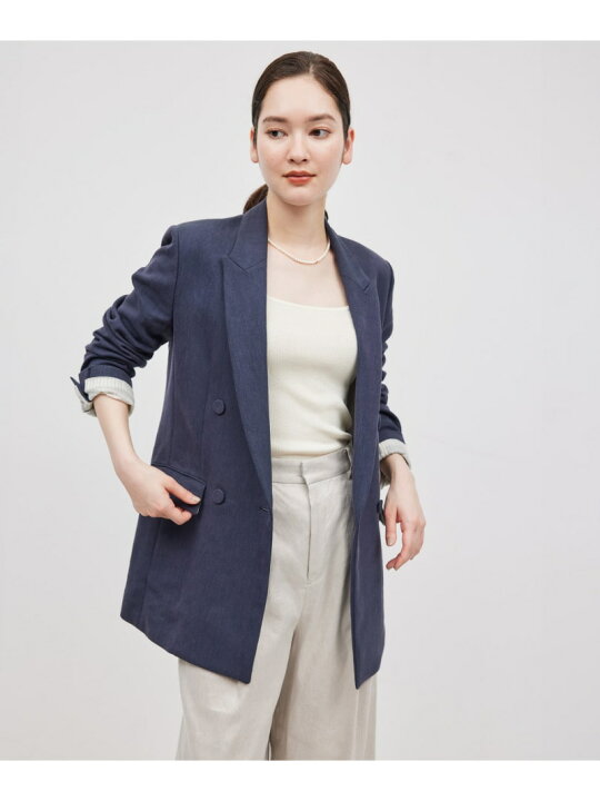 楽天市場】【SALE／70%OFF】ヘビーリネン ダブルジャケット ROPE