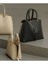 【E'POR】【数量限定】Y BAG Medium Emboss ROPE' ロペ バッグ トートバッグ ブラック ベージュ【送料無料】[Rakuten Fashion]