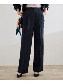 【SALE／50%OFF】レーヨンリネン センタープレスパンツ【セットアップジャケット・ワンピース対応】 ROPE' ロペ パンツ その他のパンツ イエロー ネイビー ブラウン【RBA_E】【送料無料】[Rakuten Fashion]