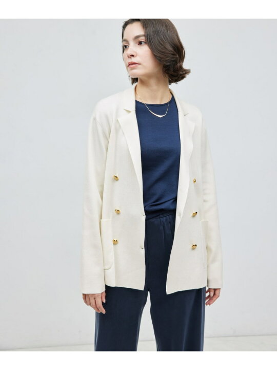 楽天市場】【SALE／20%OFF】シルクコットン総針ニットジャケット  