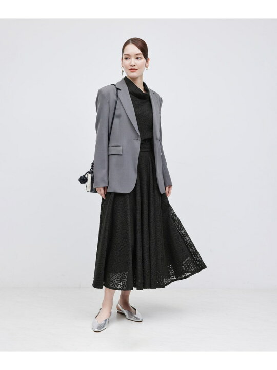 楽天市場】【SALE／50%OFF】ジオメトリックレースロールカラーブラウス 