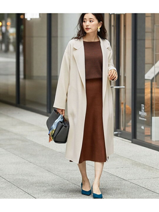 楽天市場】【SALE／50%OFF】カシミヤ混リバー仕立てラップコート ROPE 