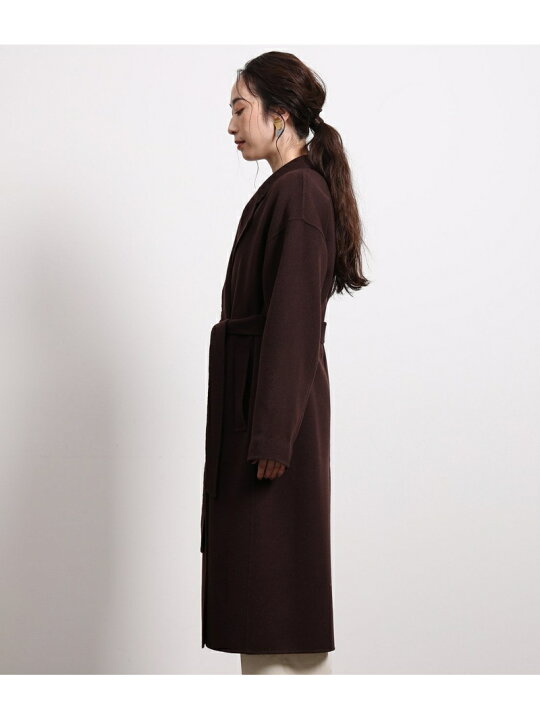 楽天市場】【SALE／50%OFF】カシミヤ混リバー仕立てラップコート ROPE 