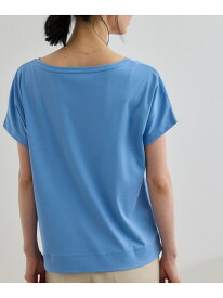 【SALE／30%OFF】【洗える】スーピマコットン アームレットTシャツ ROPE' ロペ トップス カットソー・Tシャツ ホワイト ブラック ネイビー ブルー【RBA_E】【送料無料】[Rakuten Fashion]