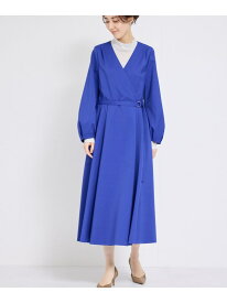 【SALE／50%OFF】タックフレアステッチワンピース ROPE' ロペ ワンピース・ドレス ワンピース ネイビー ブルー【RBA_E】【送料無料】[Rakuten Fashion]