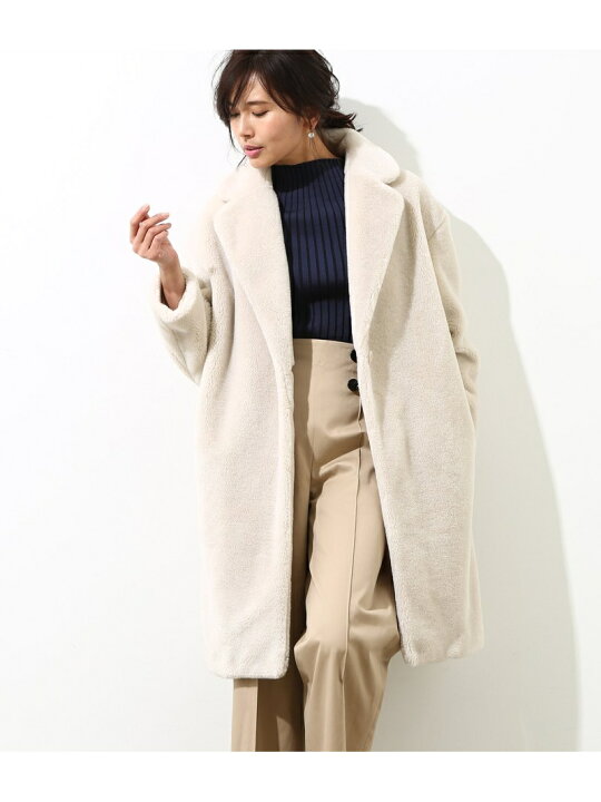楽天市場】【SALE／70%OFF】ウール混ボアチェスターコート ROPE