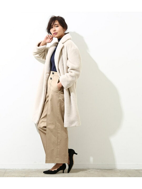楽天市場】【SALE／70%OFF】ウール混ボアチェスターコート ROPE