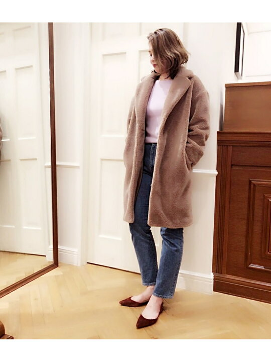 楽天市場】【SALE／70%OFF】ウール混ボアチェスターコート ROPE