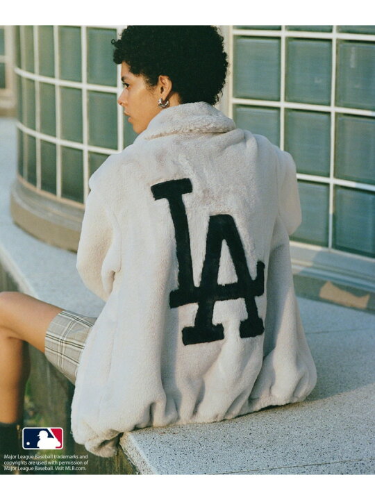 楽天市場】【MLB COLLECTION BY JUN】フェイクファーブルゾン ROPE 