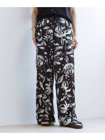 【SALE／50%OFF】【DEVEAUX(デヴォー)】フラワープリントイージーパンツ/セットアップ対応 ROPE' ロペ パンツ その他のパンツ ベージュ ブラック【RBA_E】【送料無料】[Rakuten Fashion]