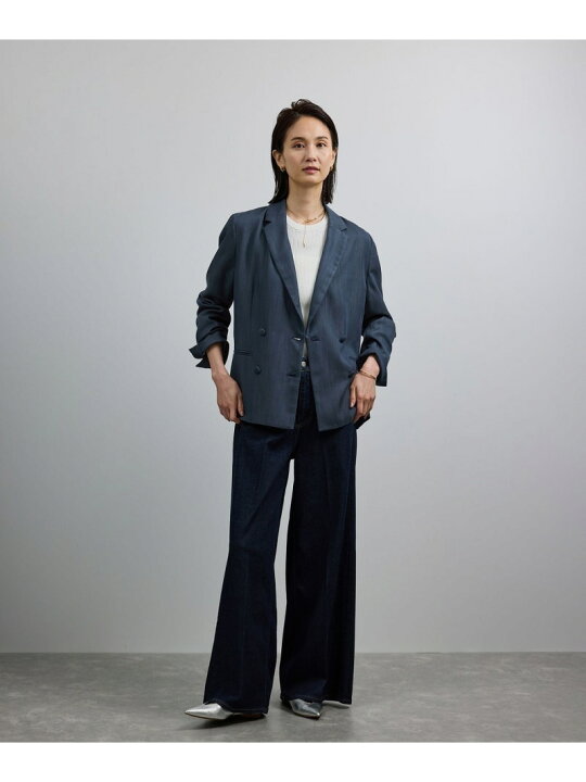 楽天市場】【SALE／60%OFF】バックサテンダブルブレストジャケット 