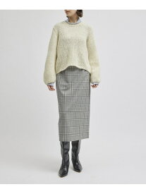 【SALE／50%OFF】ウールモヘヤタイトスカート/セットアップ対応 ROPE' ロペ スカート その他のスカート ブラック グレー【RBA_E】【送料無料】[Rakuten Fashion]