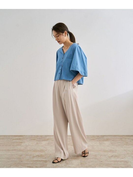 楽天市場】【SALE／30%OFF】カーディ半袖ブラウス/洗える ROPE