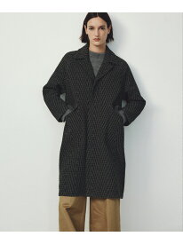 【SALE／30%OFF】【COOHEM】HERRINGBONE TWEED COAT(コーヘン/ヘリンボーンツイードコート) ROPE' ロペ ジャケット・アウター ノーカラージャケット ブラック グレー【RBA_E】【送料無料】[Rakuten Fashion]