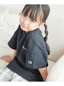 【KIDS】【Champion/チャンピオン】BASIC LOOSE FIT Tシャツ ROPE' PICNIC KIDS ロペピクニック トップス カットソー・Tシャツ ブラック ホワイト ブルー[Rakuten Fashion]