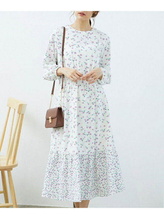 楽天市場 Sale 70 Off 2way プチフラワーパネルワンピース Rope Picnic ロペピクニック ワンピース ワンピースその他 ネイビー ホワイト Rba E Rakuten Fashion Rope Picnic ロペピクニック