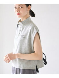 セットアップ対応/ロゴ刺繍ハーフジッププルオーバー ROPE' PICNIC R ロペピクニック トップス カットソー・Tシャツ グレー ホワイト【送料無料】[Rakuten Fashion]