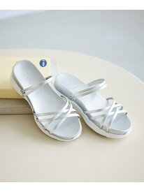 【SALE／30%OFF】クロスストリングスライド&バックスリングサンダル ROPE' PICNIC PASSAGE ロペピクニック シューズ・靴 サンダル ブラック ベージュ シルバー【RBA_E】[Rakuten Fashion]