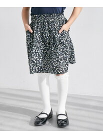 【KIDS】小花柄インパンスカート/セットアップ対応 ROPE' PICNIC ロペピクニック スカート その他のスカート ブラック ホワイト[Rakuten Fashion]