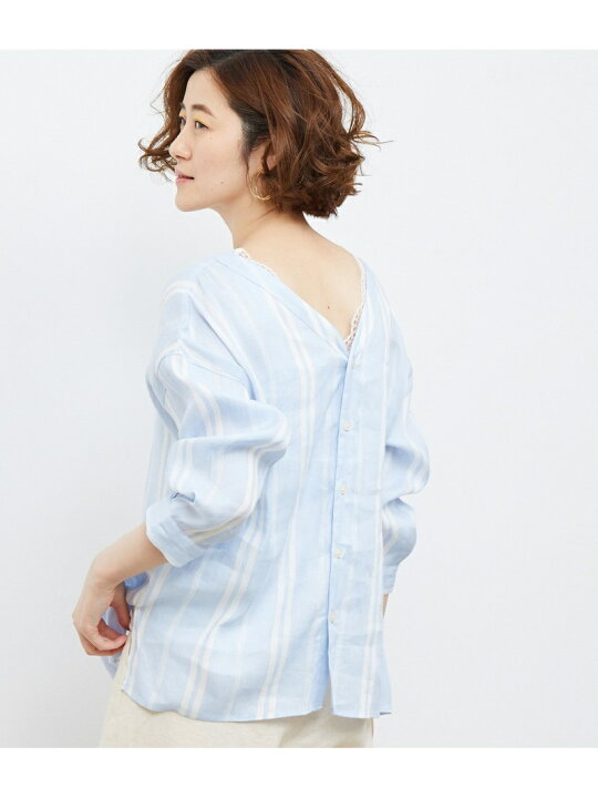 楽天市場】【SALE／44%OFF】【2WAY】フレンチリネン混シャツ ROPE 