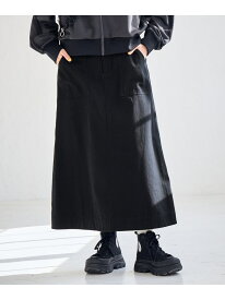コットンツイルAラインスカート ROPE' PICNIC R ロペピクニック スカート その他のスカート ブラック ベージュ カーキ【送料無料】[Rakuten Fashion]