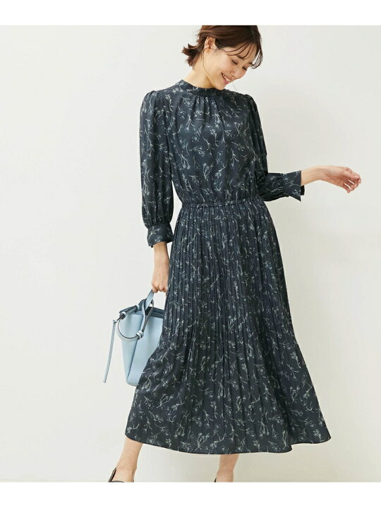 楽天市場 Sale 50 Off 柄ワンピース Rope Picnic ロペピクニック ワンピース ワンピースその他 ネイビー パープル Rba E Rakuten Fashion Rope Picnic ロペピクニック