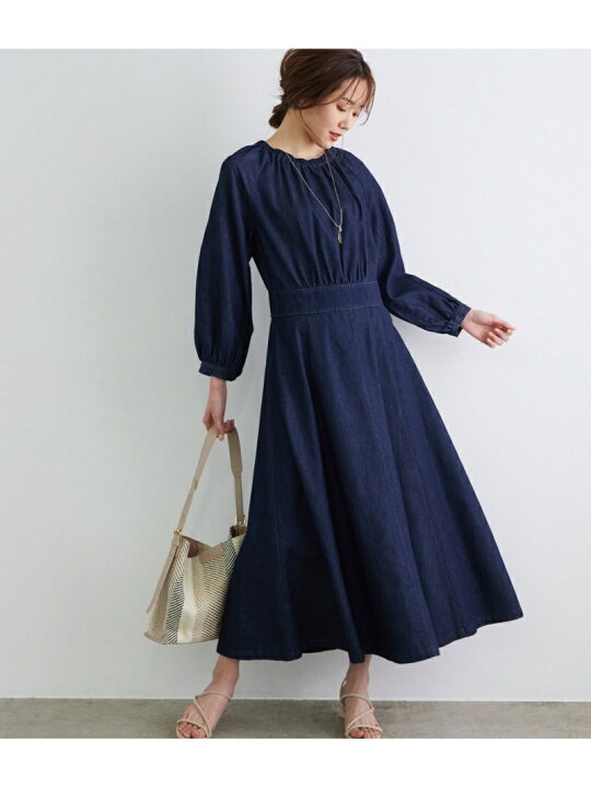 楽天市場 デニムワンピース Rope Picnic ロペピクニック ワンピース ワンピースその他 ネイビー 送料無料 Rakuten Fashion Rope Picnic ロペピクニック