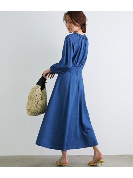 楽天市場 デニムワンピース Rope Picnic ロペピクニック ワンピース ワンピースその他 ネイビー 送料無料 Rakuten Fashion Rope Picnic ロペピクニック