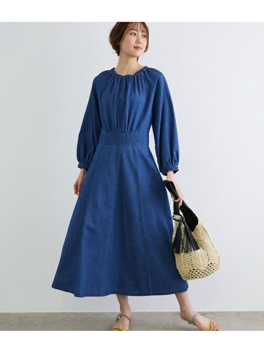 楽天市場 デニムワンピース Rope Picnic ロペピクニック ワンピース ワンピースその他 ネイビー 送料無料 Rakuten Fashion Rope Picnic ロペピクニック