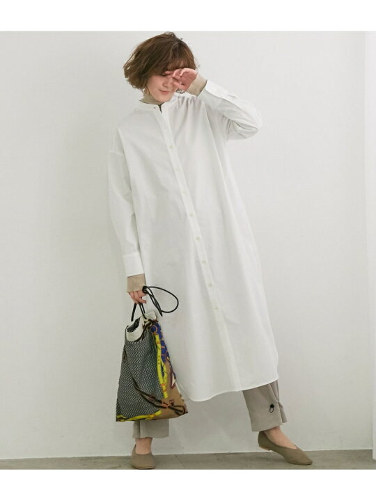 楽天市場 Sale 50 Off True Cotton シャツワンピース Rope Picnic ロペピクニック ワンピース シャツワンピース ホワイト ベージュ グリーン Rba E Rakuten Fashion Rope Picnic ロペピクニック