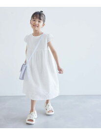 【KIDS】INDIAレースワンピース ROPE' PICNIC KIDS ロペピクニック ワンピース・ドレス ワンピース ホワイト レッド【先行予約】*【送料無料】[Rakuten Fashion]