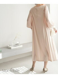 【SALE／70%OFF】【一部店舗限定】【Mon E'toile/モンエトワール】スムースコンビジャージタックDRESS ROPE' PICNIC ロペピクニック ワンピース・ドレス ドレス ネイビー イエロー ベージュ【RBA_E】[Rakuten Fashion]