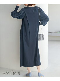 【一部店舗限定】【Mon E'toile/モンエトワール】スムースコンビジャージタックDRESS ROPE' PICNIC ロペピクニック ワンピース・ドレス ドレス ベージュ ネイビー イエロー【送料無料】[Rakuten Fashion]