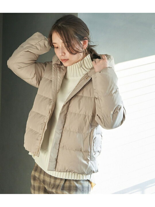 楽天市場 Sale 44 Off リンクコーデ Green Down ショート丈ダウンジャケット Rope Picnic ロペピクニック コート ジャケット ダウンジャケット ベージュ グリーン ネイビー Rba E 送料無料 Rakuten Fashion Rope Picnic ロペピクニック