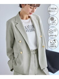 【SALE／20%OFF】カナパ 金ボタンジャケット/セットアップ対応・UV・抗菌防臭・接触冷感 ROPE' PICNIC ロペピクニック ジャケット・アウター テーラードジャケット・ブレザー グリーン グレー ネイビー ベージュ【RBA_E】【送料無料】[Rakuten Fashion]