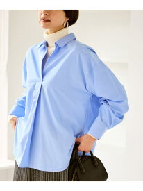 【SALE／20%OFF】スキッパーシャツ/UVカット・イージーケア ROPE' PICNIC ロペピクニック トップス シャツ・ブラウス ネイビー ホワイト ブルー【RBA_E】【送料無料】[Rakuten Fashion]