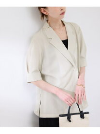【SALE／23%OFF】ジャケットライクシャツ ROPE' PICNIC ロペピクニック トップス シャツ・ブラウス ブラック ブラウン ベージュ【RBA_E】【送料無料】[Rakuten Fashion]