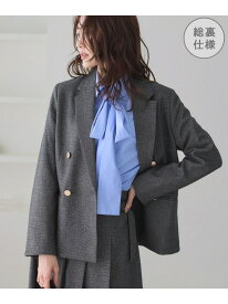 レディハンサムシリーズ ウールライク金ボタンジャケット(総裏地)/セットアップ対応 ROPE' PICNIC ロペピクニック ジャケット・アウター テーラードジャケット・ブレザー グレー ブラック ネイビー ベージュ【送料無料】[Rakuten Fashion]