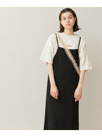 カットジャガードキャミワンピース ROPE' PICNIC R ロペピクニック ワンピース・ドレス ワンピース ブラック ホワイト ブルー【送料無料】[Rakuten Fashion]