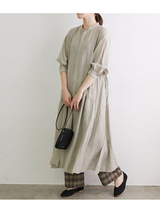 楽天市場】【SALE／41%OFF】バンドカラー羽織りワンピース ROPE 