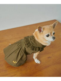 【SALE／30%OFF】【DOG】フリルシャツワンピース ROPE' PICNIC PASSAGE ロペピクニック ペット用品 ペットウェア・ペット服 カーキ パープル イエロー【RBA_E】[Rakuten Fashion]