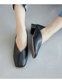 スクエアトゥセンターシーム甲深バブーシュ ROPE' PICNIC PASSAGE ロペピクニック シューズ・靴 パンプス ブラック ホワイト ベージュ【送料無料】[Rakuten Fashion]