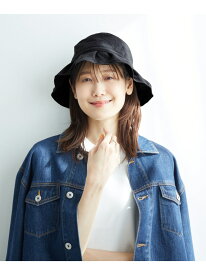 Onibegie(オニベジ)オックスフリルリボンハット ROPE' PICNIC PASSAGE ロペピクニック 帽子 ハット ブラック ホワイト[Rakuten Fashion]