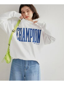 【Champion/チャンピオン】ロゴ裏起毛クルーネックスウェット ROPE' PICNIC R ロペピクニック トップス スウェット・トレーナー ホワイト ネイビー【送料無料】[Rakuten Fashion]